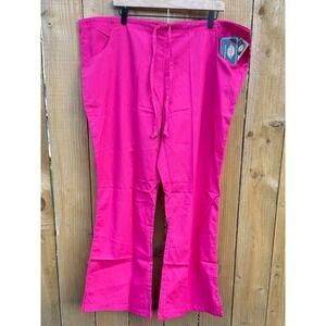 Dickies Medical Scrub Pants Hot Pink Drawstring Waist Style 51206 Womens XL NWT